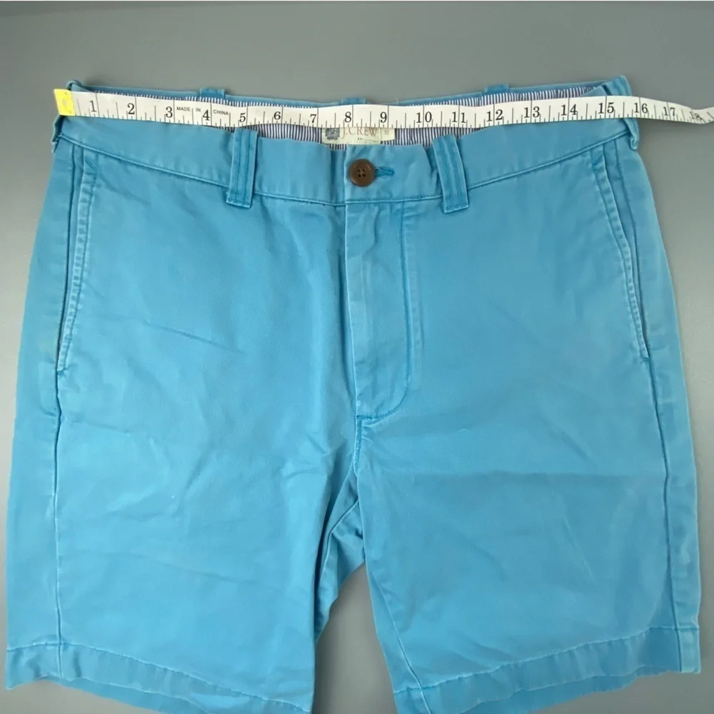 J. Crew aqua turquoise Blue Chino Shorts Men's SZ 32